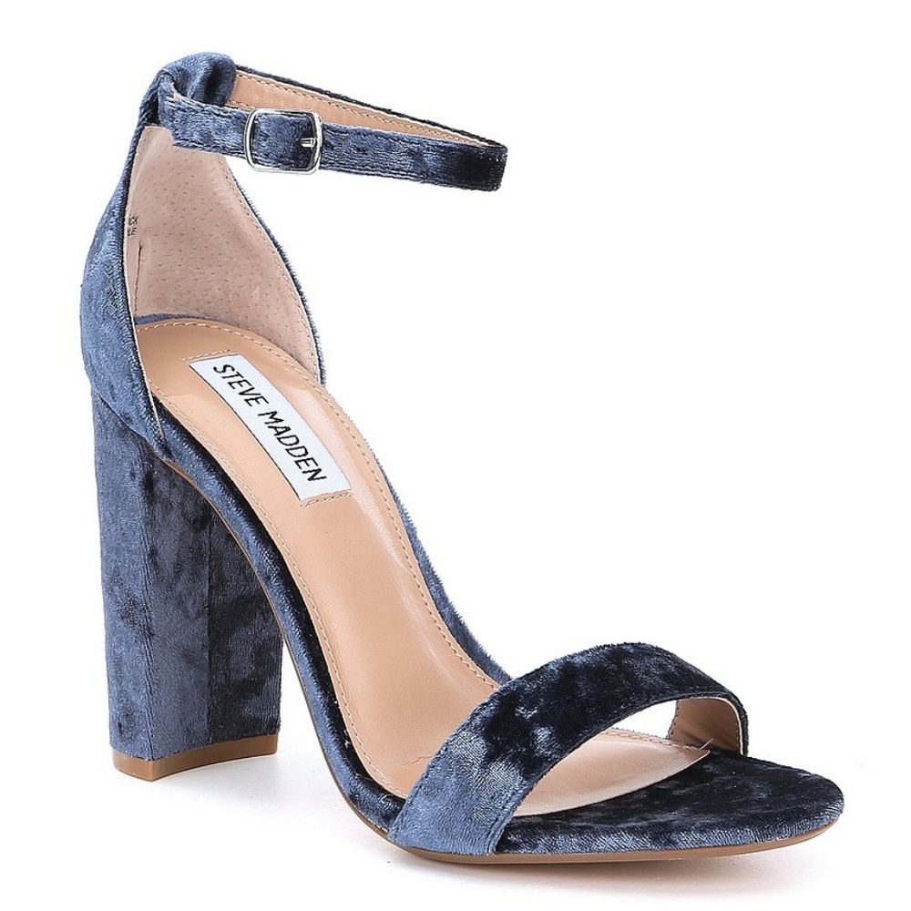 Steve Madden | Carrson Velvet Block Heel Sandal